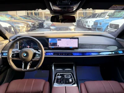 2026 BMW 7-Series 735i 6 Cylinders Petrol Engine Grey Maroon Sedan GCC Specs Automatic