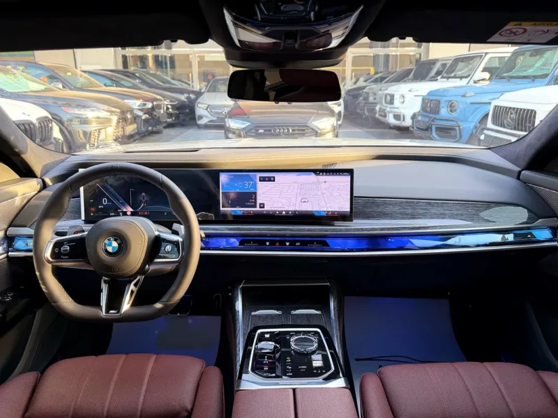 2026 BMW 7-Series 735i 6 Cylinders Petrol Engine Grey Maroon Sedan GCC Specs Automatic