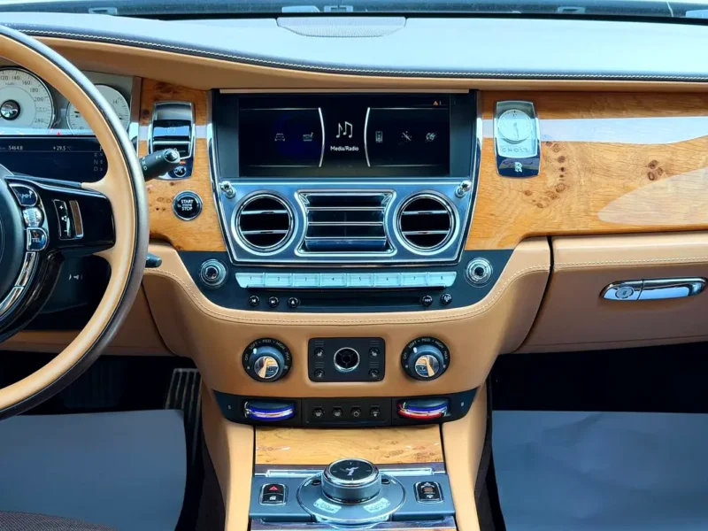 2018 Rolls-Royce Ghost Standard 12 Cylinders Petrol Engine White Brown Sedan GCC Specs