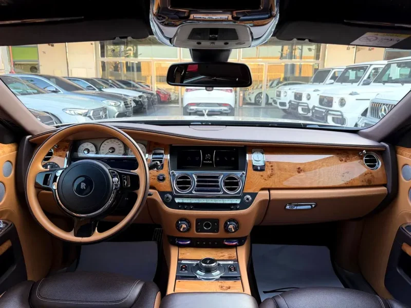 2018 Rolls-Royce Ghost Standard 12 Cylinders Petrol Engine White Brown Sedan GCC Specs