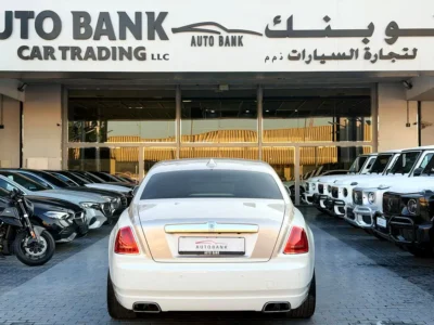 2018 Rolls-Royce Ghost Standard 12 Cylinders Petrol Engine White Brown Sedan GCC Specs