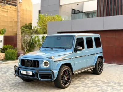 2022 Mercedes-Benz G-Class G 63 AMG 4.0 Litres V8 Petrol Engine Blue Red SUV GCC Specs