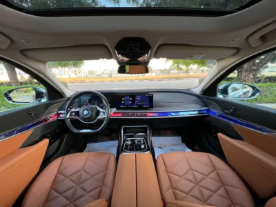 2025 BMW 7-Series 735i 6 Cylinders Petrol Engine Black Brown Sedan GCC Specs