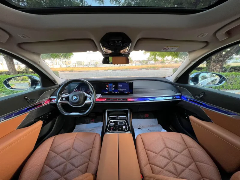 2025 BMW 7-Series 735i 6 Cylinders Petrol Engine Black Brown Sedan GCC Specs