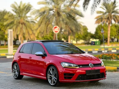 2016 Volkswagen Golf R 4 Cylinder Petrol Engine Red Black Hatchback GCC Specs