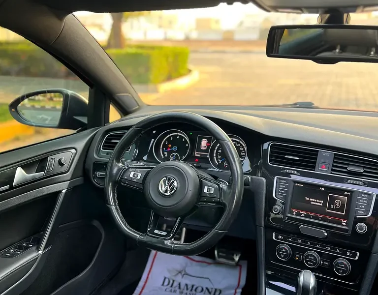 2016 Volkswagen Golf R 4 Cylinder Petrol Engine Red Black Hatchback GCC Specs