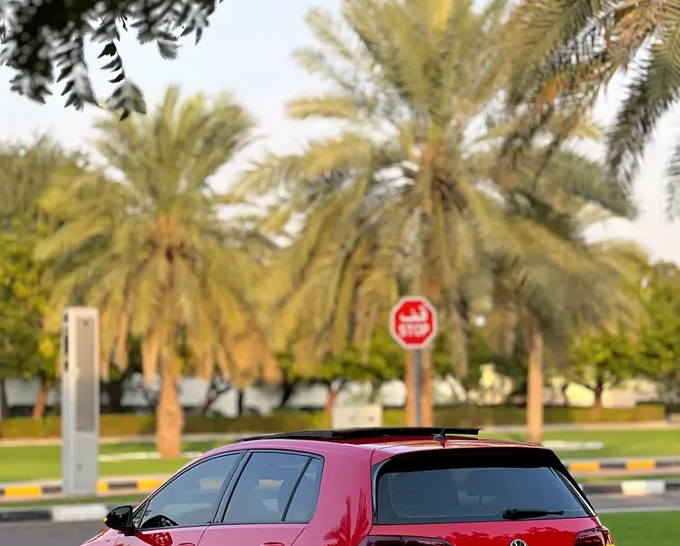 2016 Volkswagen Golf R 4 Cylinder Petrol Engine Red Black Hatchback GCC Specs