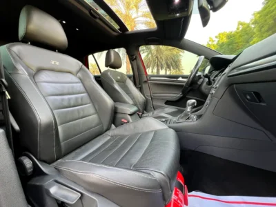 2016 Volkswagen Golf R 4 Cylinder Petrol Engine Red Black Hatchback GCC Specs