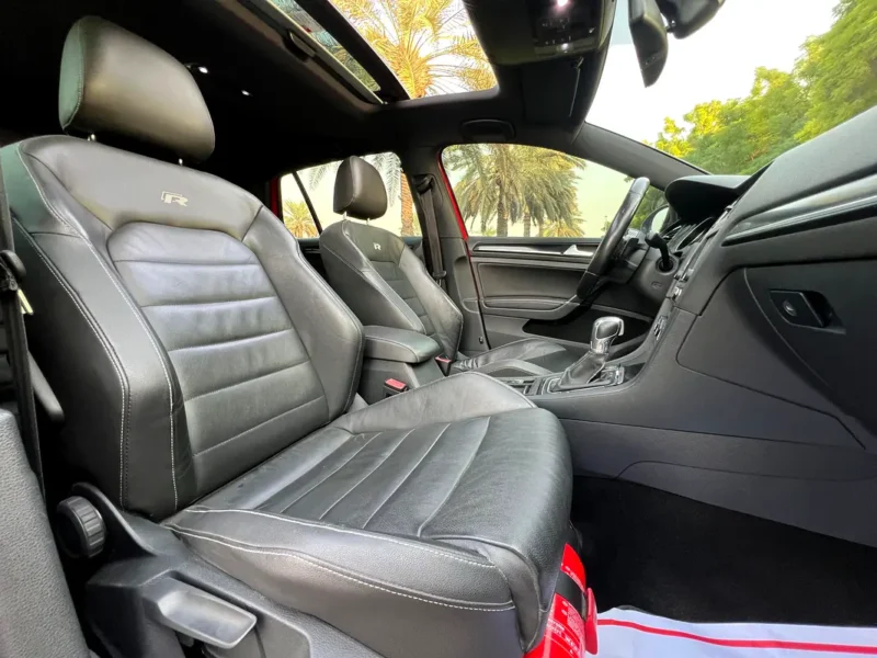 2016 Volkswagen Golf R 4 Cylinder Petrol Engine Red Black Hatchback GCC Specs