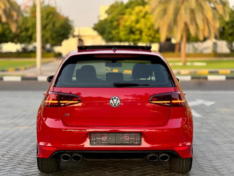 2016 Volkswagen Golf R 4 Cylinder Petrol Engine Red Black Hatchback GCC Specs