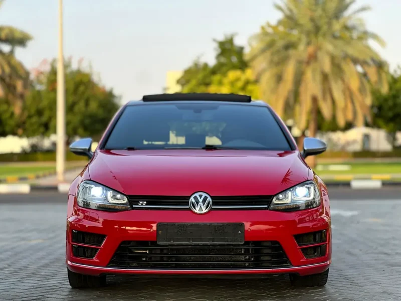 2016 Volkswagen Golf R 4 Cylinder Petrol Engine Red Black Hatchback GCC Specs
