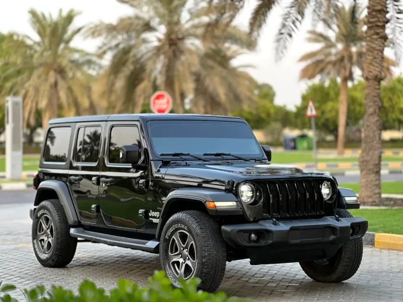 2018 Jeep Wrangler Sport 6 Cylinders Petrol Engine Black Grey SUV GCC Spec