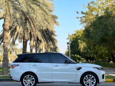 2018 Land Rover Range Rover Sport HSE 6 Cylinders Petrol Engine White Beige SUV GCC Specs