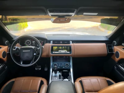 2018 Land Rover Range Rover Sport HSE 6 Cylinders Petrol Engine White Beige SUV GCC Specs