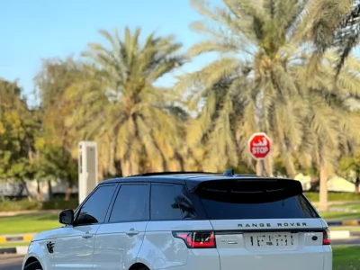 2018 Land Rover Range Rover Sport HSE 6 Cylinders Petrol Engine White Beige SUV GCC Specs