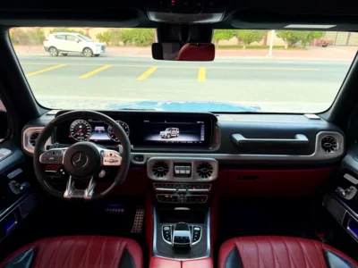 2022 Mercedes-Benz G-Class G 63 AMG 4.0 Litres V8 Petrol Engine Blue Red SUV GCC Specs
