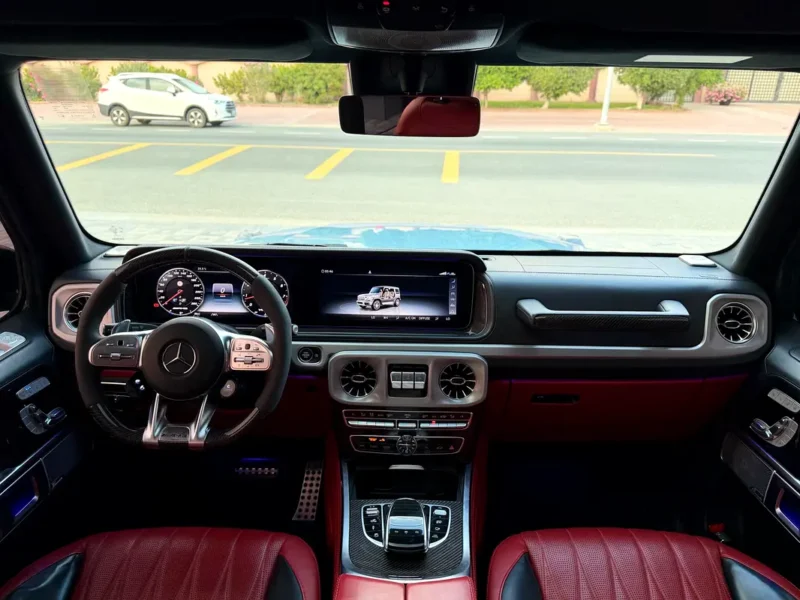 2022 Mercedes-Benz G-Class G 63 AMG 4.0 Litres V8 Petrol Engine Blue Red SUV GCC Specs