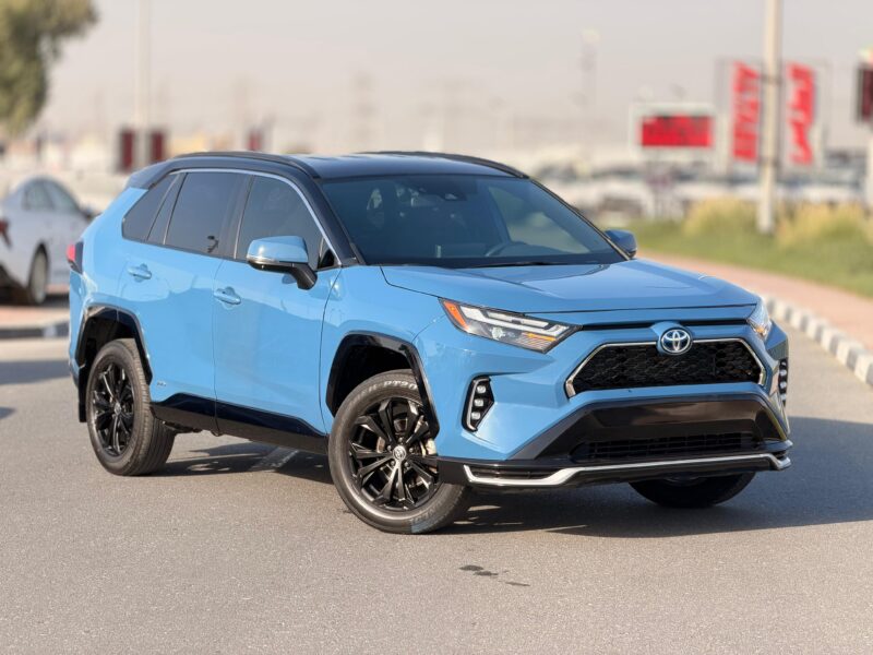2022 Toyota Rav 4 SE 2.5 Litres V4 Hybrid Engine Blue Black SUV Automatic USA Specs