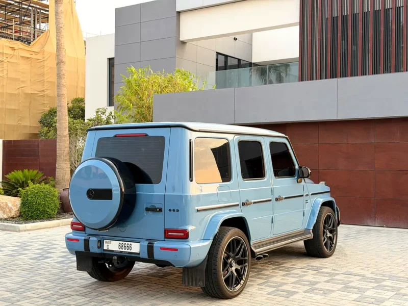 2022 Mercedes-Benz G-Class G 63 AMG 4.0 Litres V8 Petrol Engine Blue Red SUV GCC Specs