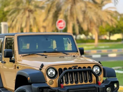 2014 Jeep Wrangler Sport 6 Cylinders Petrol Engine Beige Grey SUV GCC Specs
