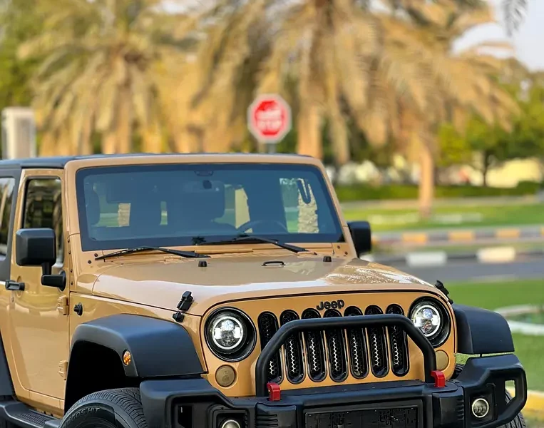 2014 Jeep Wrangler Sport 6 Cylinders Petrol Engine Beige Grey SUV GCC Specs