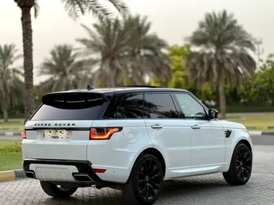 2014 Land Rover Range Rover Sport Supercharged 8 Cylinders Engine White Red SUV GCC Specs