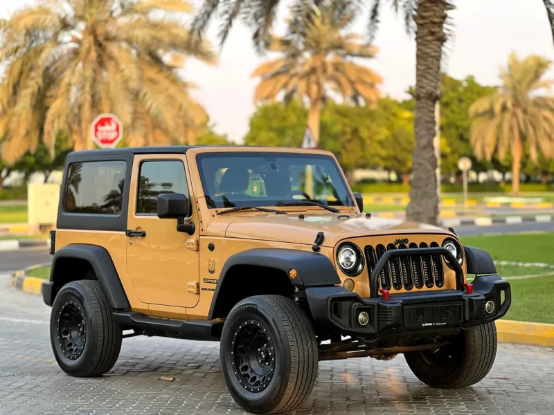 2014 Jeep Wrangler Sport 6 Cylinders Petrol Engine Beige Grey SUV GCC Specs