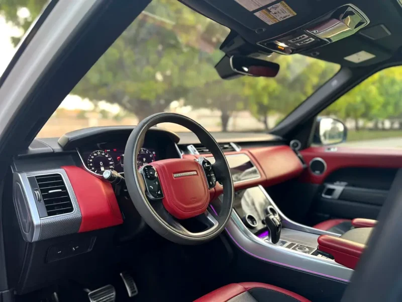 2014 Land Rover Range Rover Sport Supercharged 8 Cylinders Engine White Red SUV GCC Specs