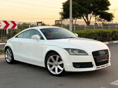 2008 Audi TT 45 TFSI S line Package 4 Cylinders Petrol Engine White Red Coupe GCC Specs