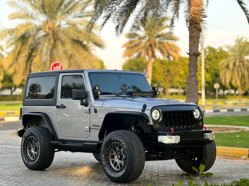 2014 Jeep Wrangler Sport 6 Cylinders Petrol Engine Grey Black SUV GCC Specs