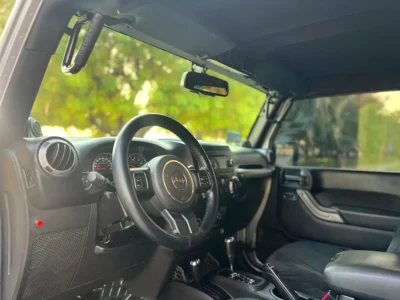 2014 Jeep Wrangler Sport 6 Cylinders Petrol Engine Grey Black SUV GCC Specs