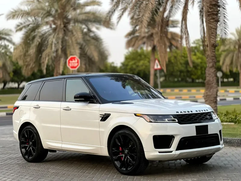 2014 Land Rover Range Rover Sport Supercharged 8 Cylinders Engine White Red SUV GCC Specs