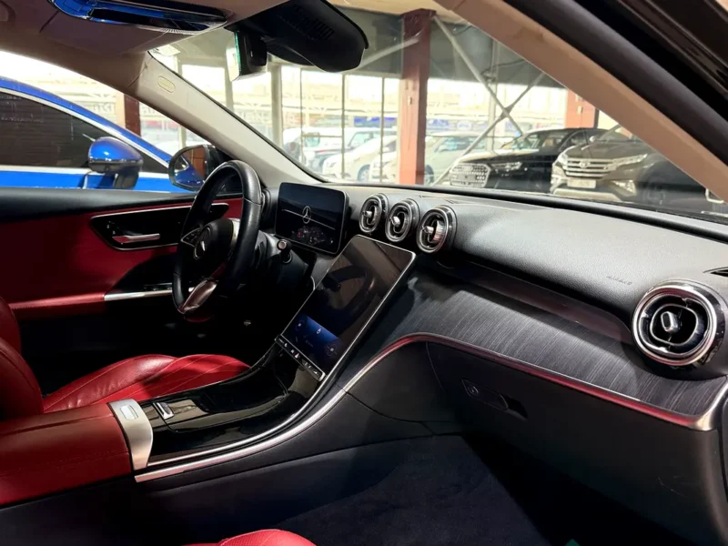 2022 Mercedes-Benz C-Class C300 4 Cylinders Petrol Engine Black Red Sedan Automatic
