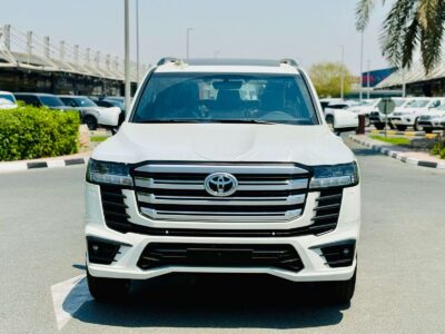 2024 Toyota Land Cruiser GXR 3.5L 6 Cylinders Twin Turbo White Red SUV GCC Specs