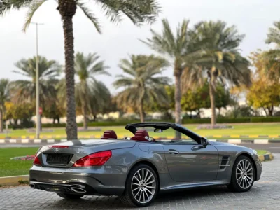 2017 Mercedes-Benz SL-Class SL 400 6 Cylinders Petrol Engine Grey Red Convertible