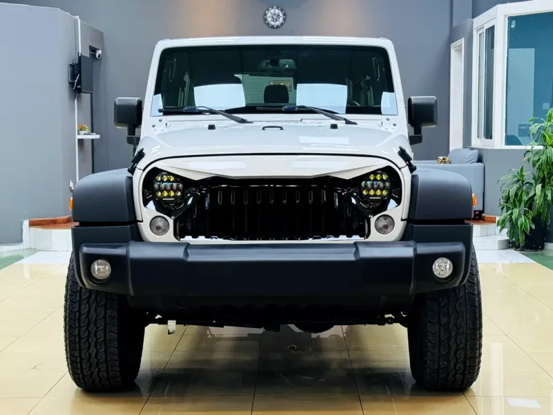 2018 Jeep Wrangler Unlimited Sport 6 Cylinders Petrol Engine White Black SUV GCC Specs