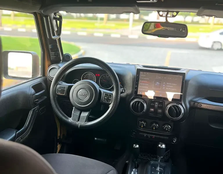 2014 Jeep Wrangler Sport 6 Cylinders Petrol Engine Beige Grey SUV GCC Specs