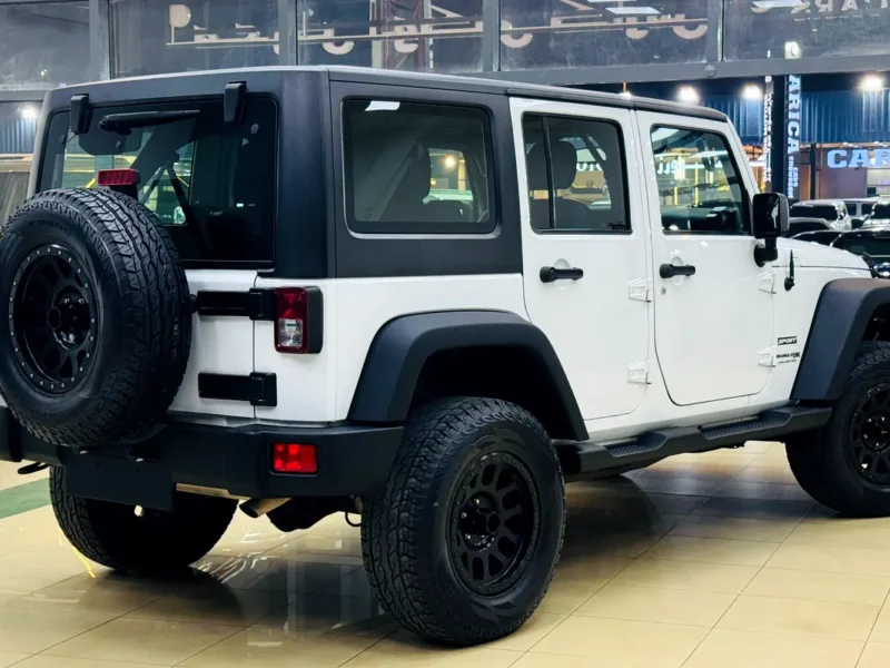 2018 Jeep Wrangler Unlimited Sport 6 Cylinders Petrol Engine White Black SUV GCC Specs