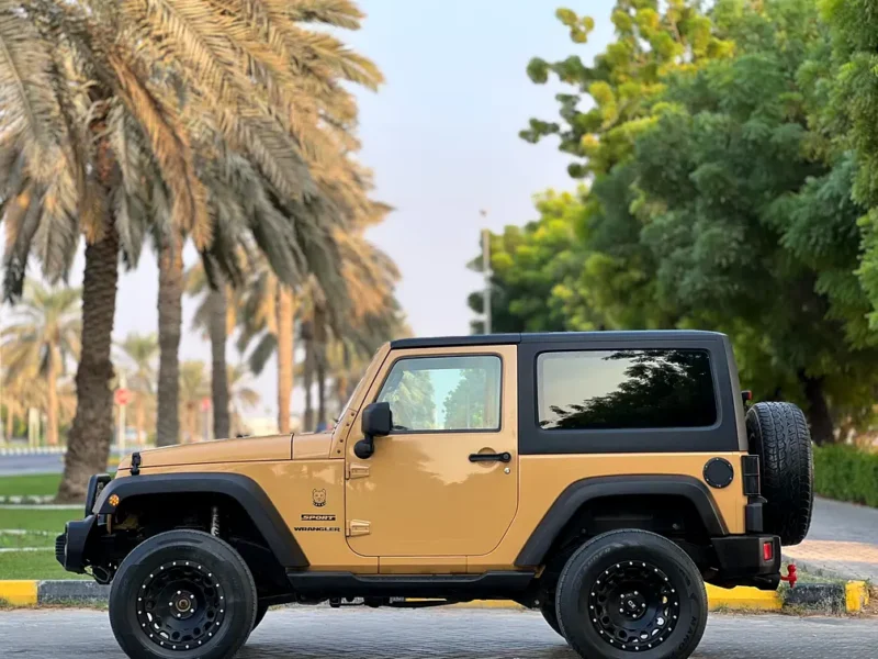 2014 Jeep Wrangler Sport 6 Cylinders Petrol Engine Beige Grey SUV GCC Specs