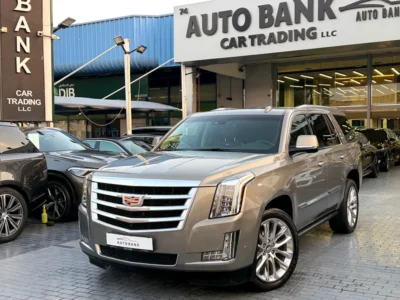 2017 Cadillac Escalade Premium 8 Cylinders Petrol Engine Gold Brown SUV GCC Specs