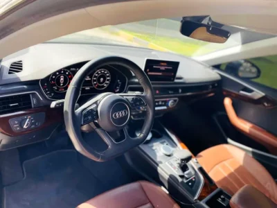 2018 Audi A5 40 TFSI 4 Cylinders Petrol Engine Grey Brown Sedan GCC Specs Excellent Condition