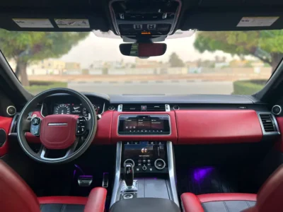 2014 Land Rover Range Rover Sport Supercharged 8 Cylinders Engine White Red SUV GCC Specs