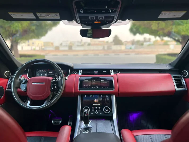 2014 Land Rover Range Rover Sport Supercharged 8 Cylinders Engine White Red SUV GCC Specs