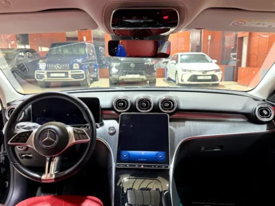 2022 Mercedes-Benz C-Class C300 4 Cylinders Petrol Engine Black Red Sedan Automatic