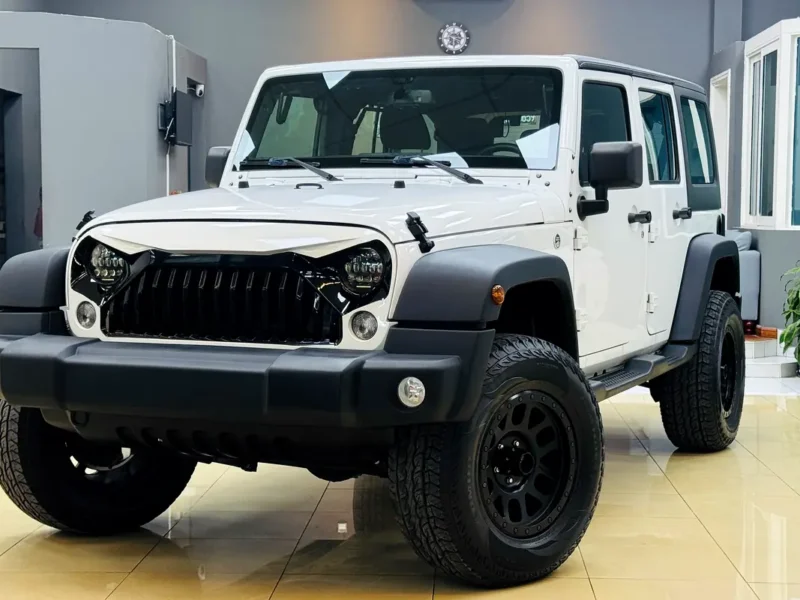 2018 Jeep Wrangler Unlimited Sport 6 Cylinders Petrol Engine White Black SUV GCC Specs