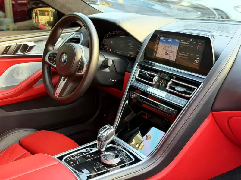 2019 BMW 8-Series M850i xDrive 8 Cylinders Petrol Engine Black Red Coupe GCC Specs