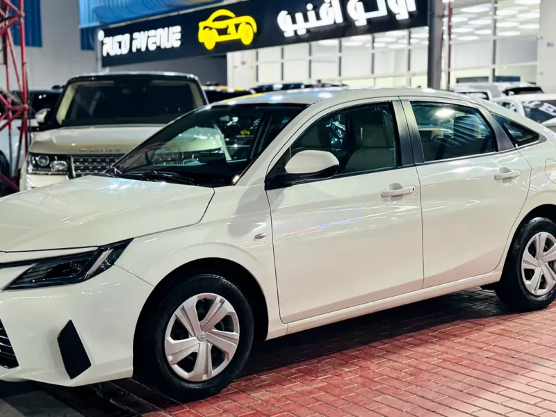 2023 Toyota Yaris SE 4 Cylinders Petrol Engine White Beige Sedan GCC Spec Pristine Condition