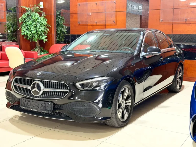 2022 Mercedes-Benz C-Class C300 4 Cylinders Petrol Engine Black Red Sedan Automatic