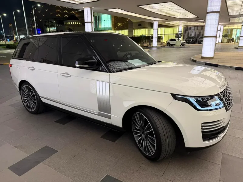 2020 Land Rover Range Rover Autobiography 8 Cylinders Engine White Red SUV Automatic