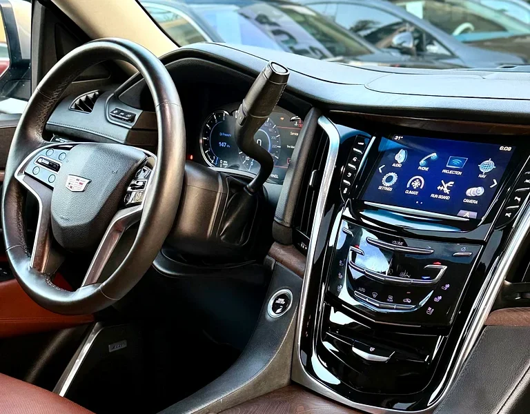 2017 Cadillac Escalade Premium 8 Cylinders Petrol Engine Gold Brown SUV GCC Specs